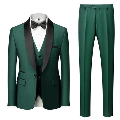 Dean – Three-Piece Men's Suit with Unique Collar