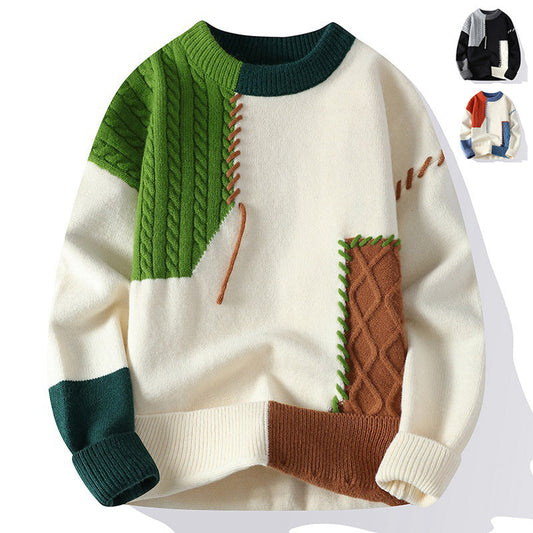 Gareth – Men's Colorblock Long Sleeve Sweater