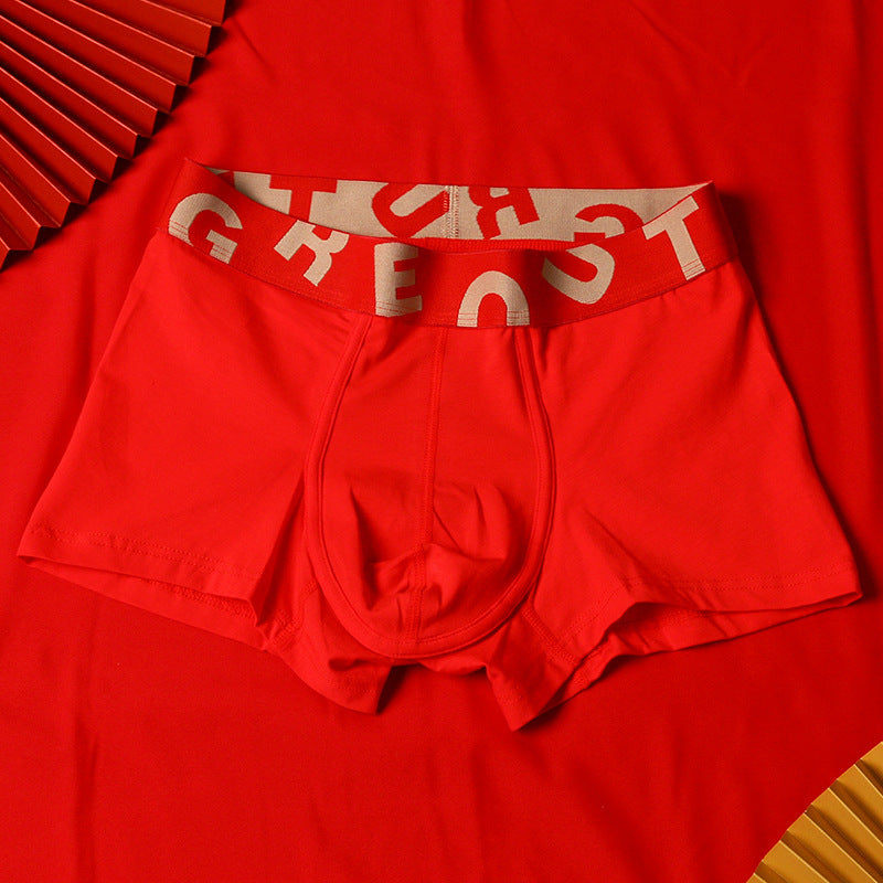 Jamie – Men's Underwear in Festive Red Cotton