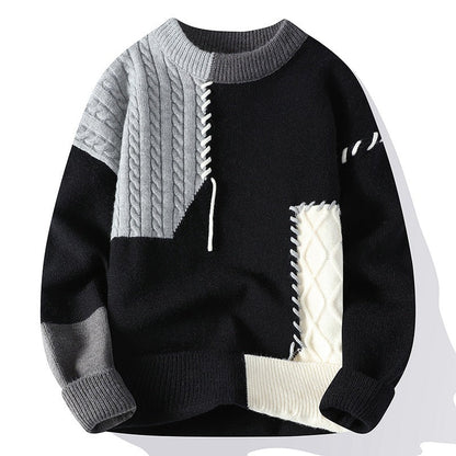 Gareth – Men's Colorblock Long Sleeve Sweater