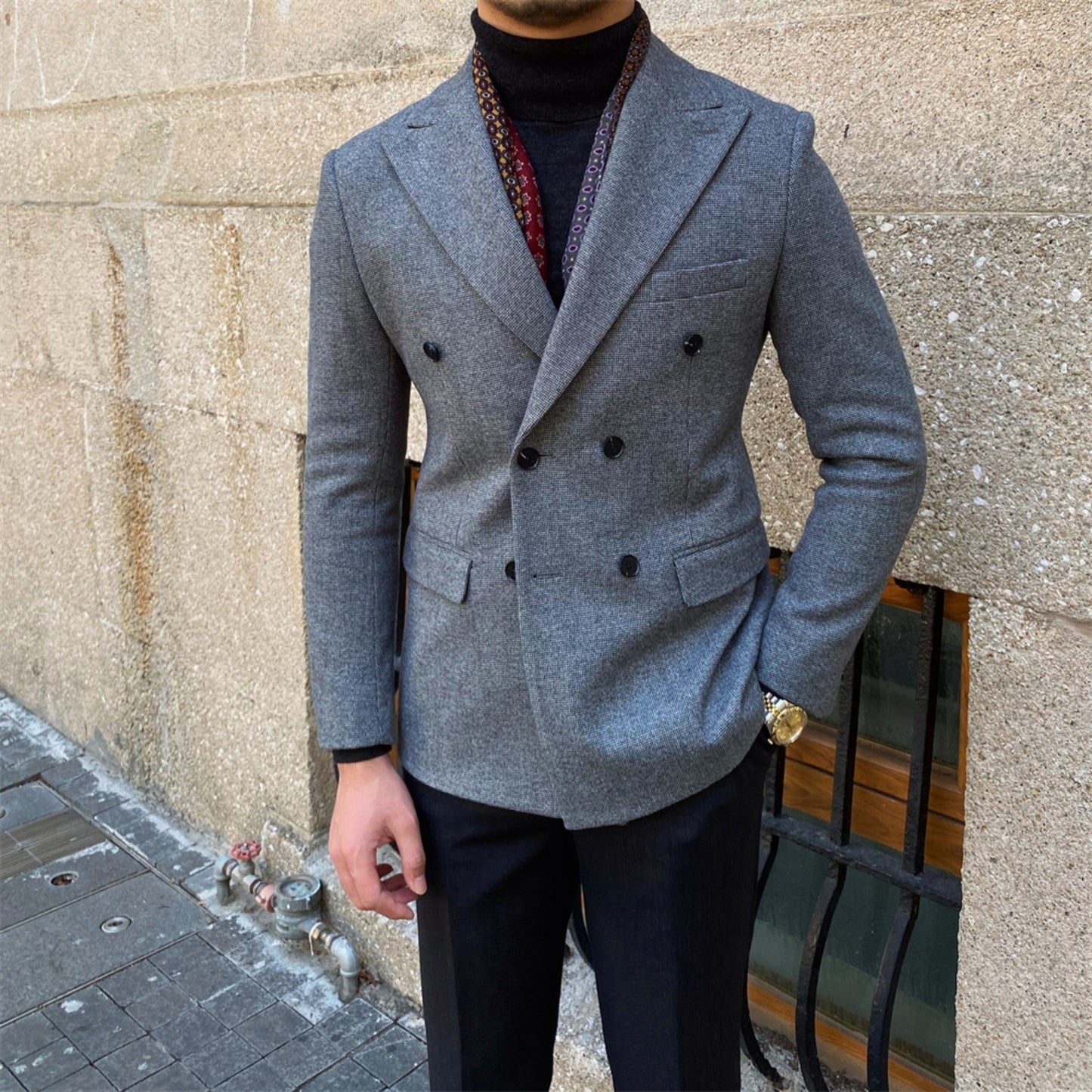 Alfred – Double-Breasted Men's Wool Suit