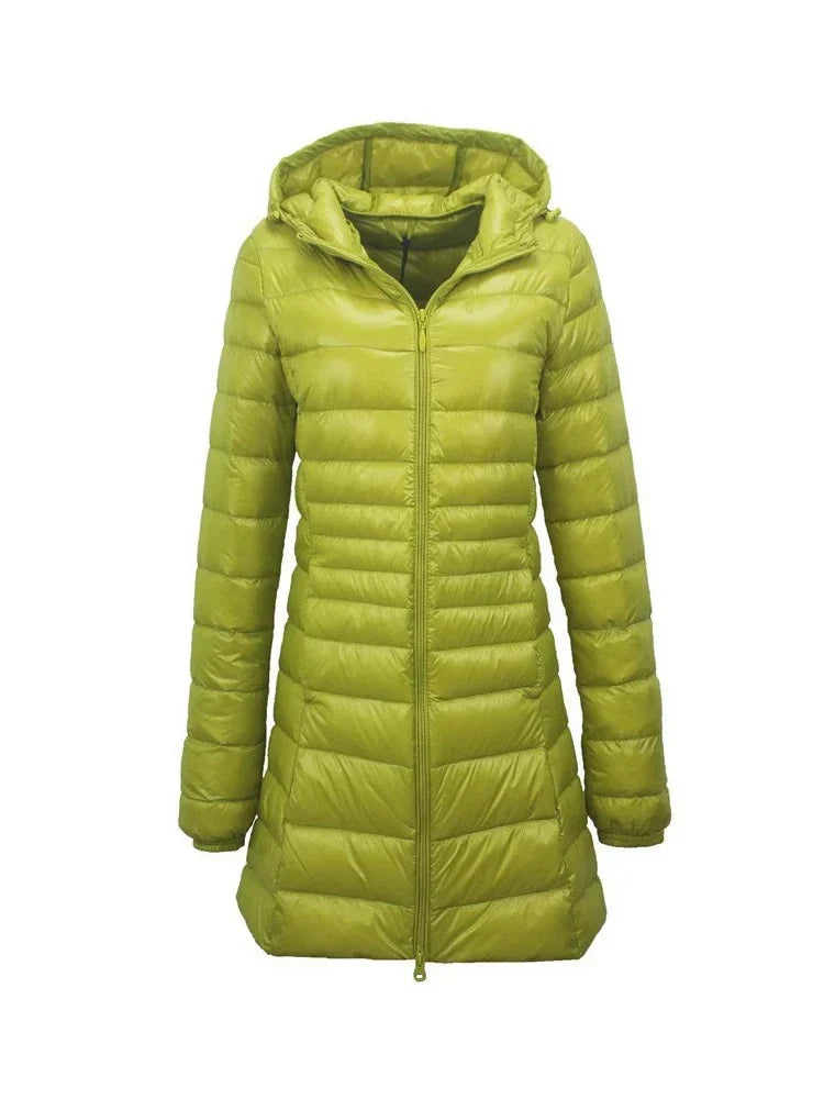 Rachael – Long Quilted Women's Winter Coat
