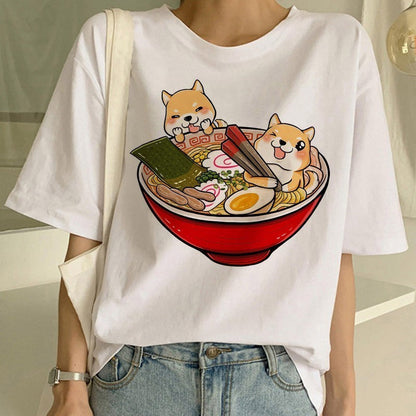 Louise – Fashion Shiba Inu Dog Crew Neck T-Shirt