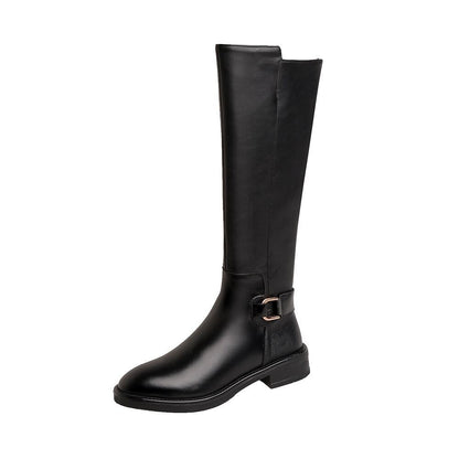 Leah – Knee-High Women's Boots with Buckles