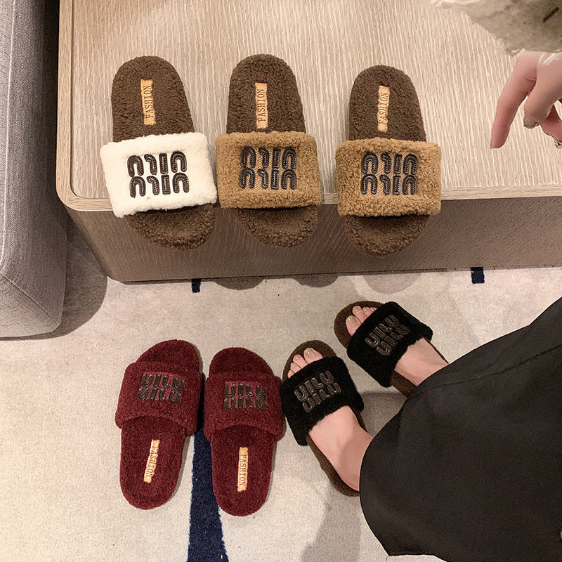 Jessie – Fluffy Women's Slippers in Premium Vegan Suede