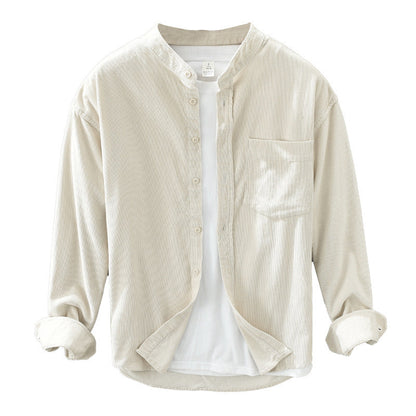 Zoe – Casual Cord Shirt with Long Sleeves