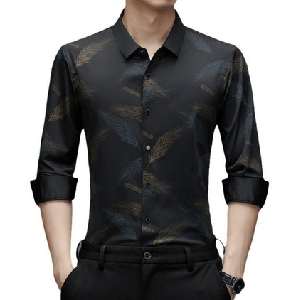 Norman – Long Sleeve Trend Shirt for Men, No Iron