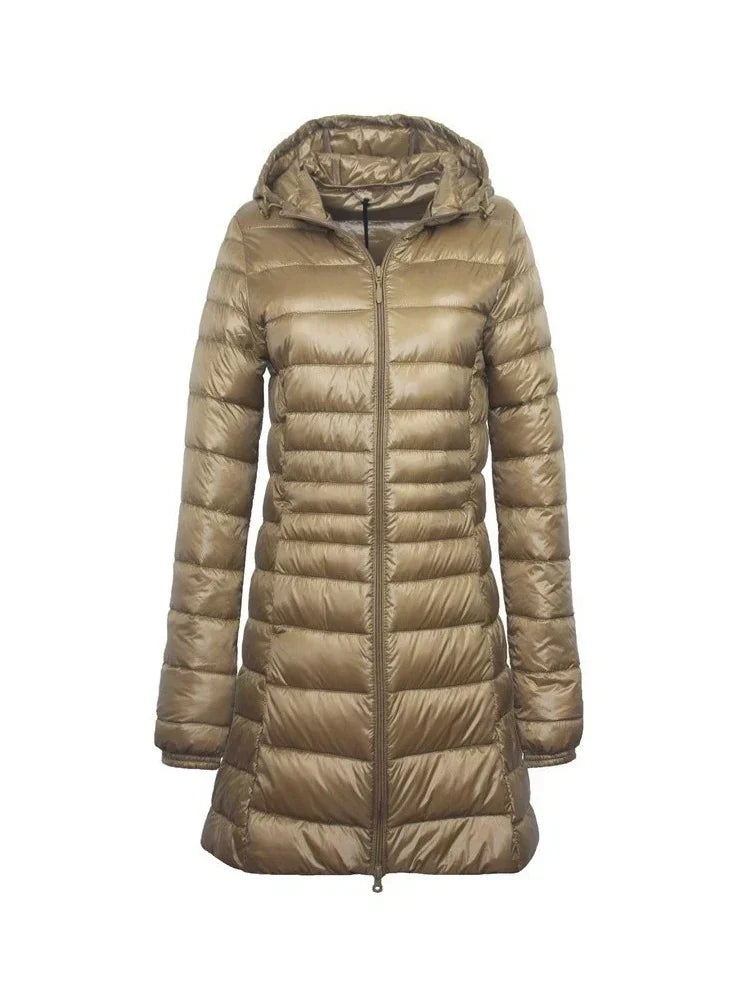 Rachael – Long Quilted Women's Winter Coat