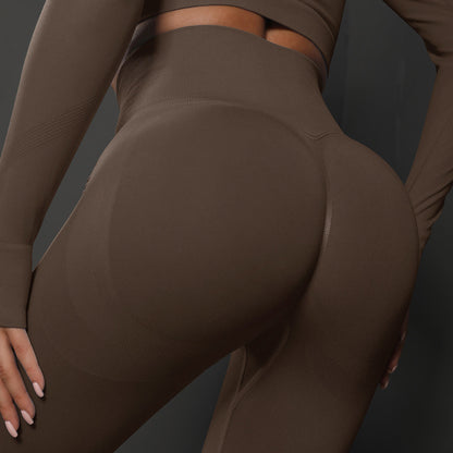 Amy – High-Waisted Seamless Yoga Pants in Solid Colors