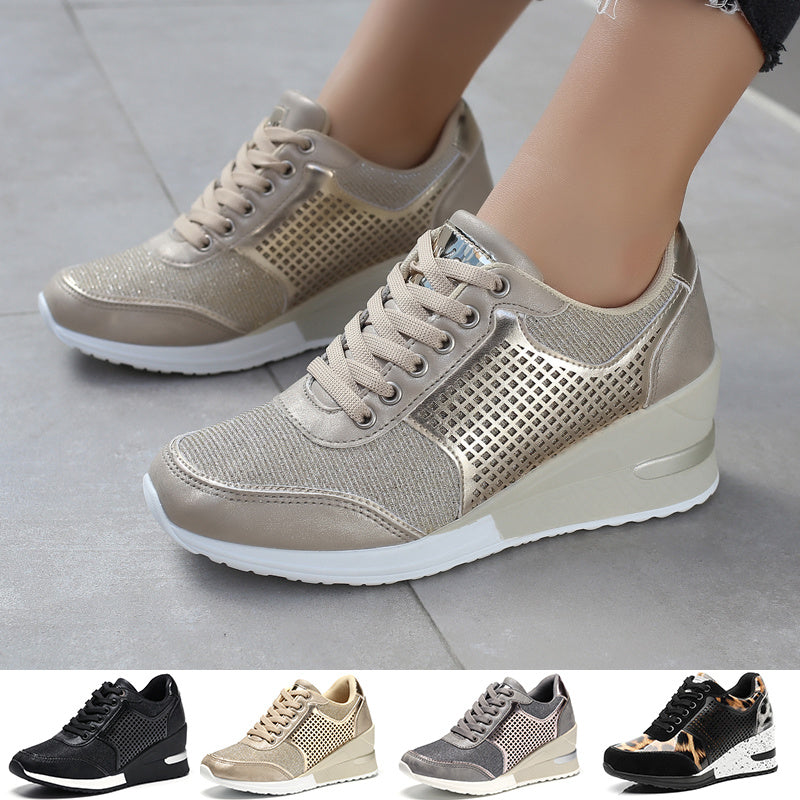 Joy – Women's Sneakers with Laces and Elevation