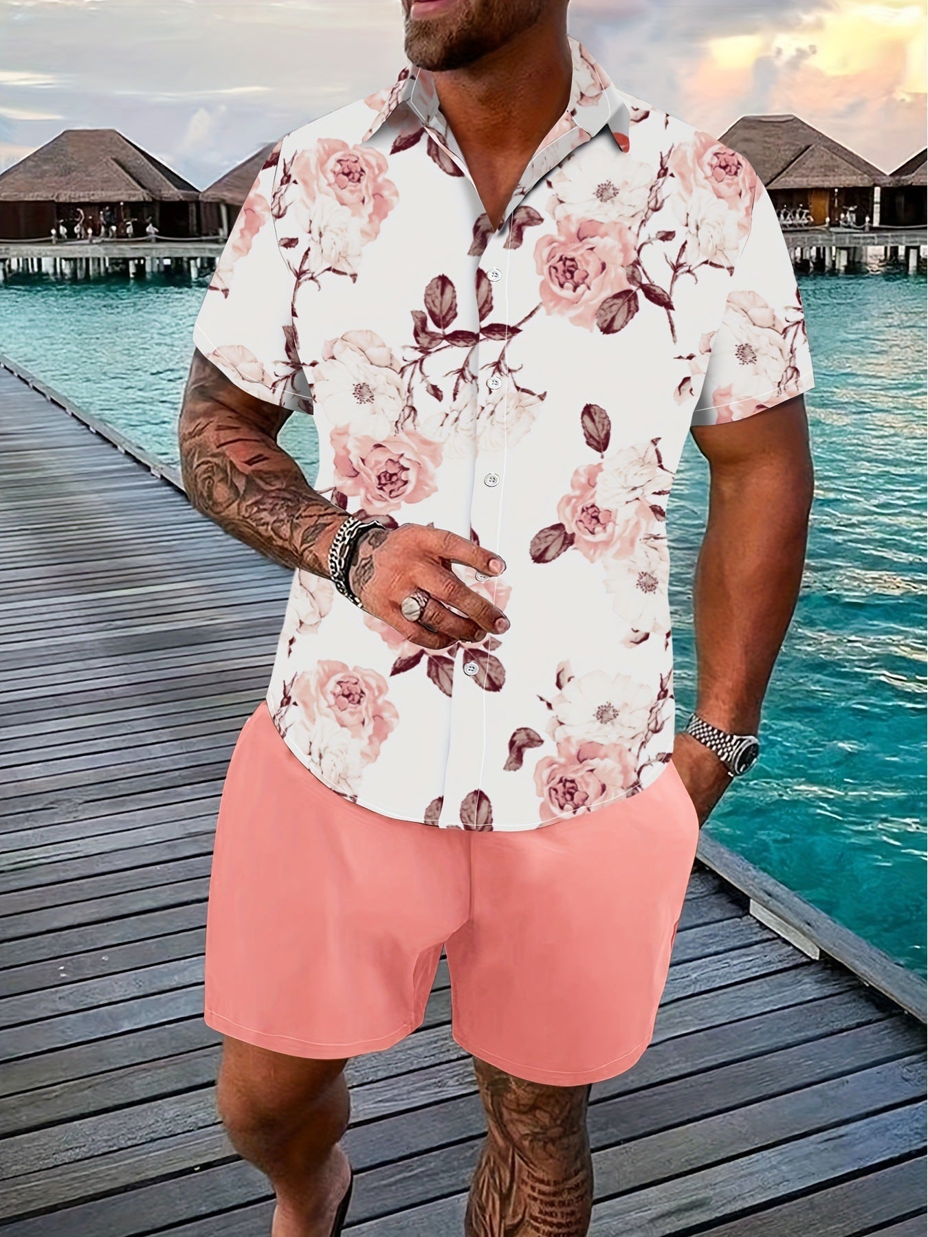 Shaun – 3D Printed Short Sleeve Jumpsuit