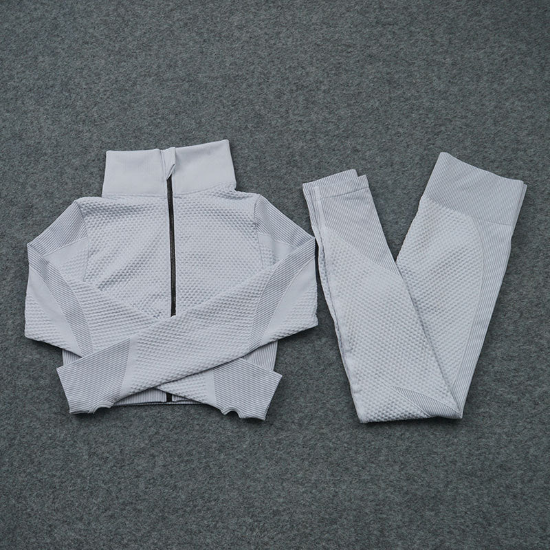 Michelle – Three-Piece Stretch Yoga Fitness Suit