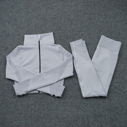 Michelle – Three-Piece Stretch Yoga Fitness Suit