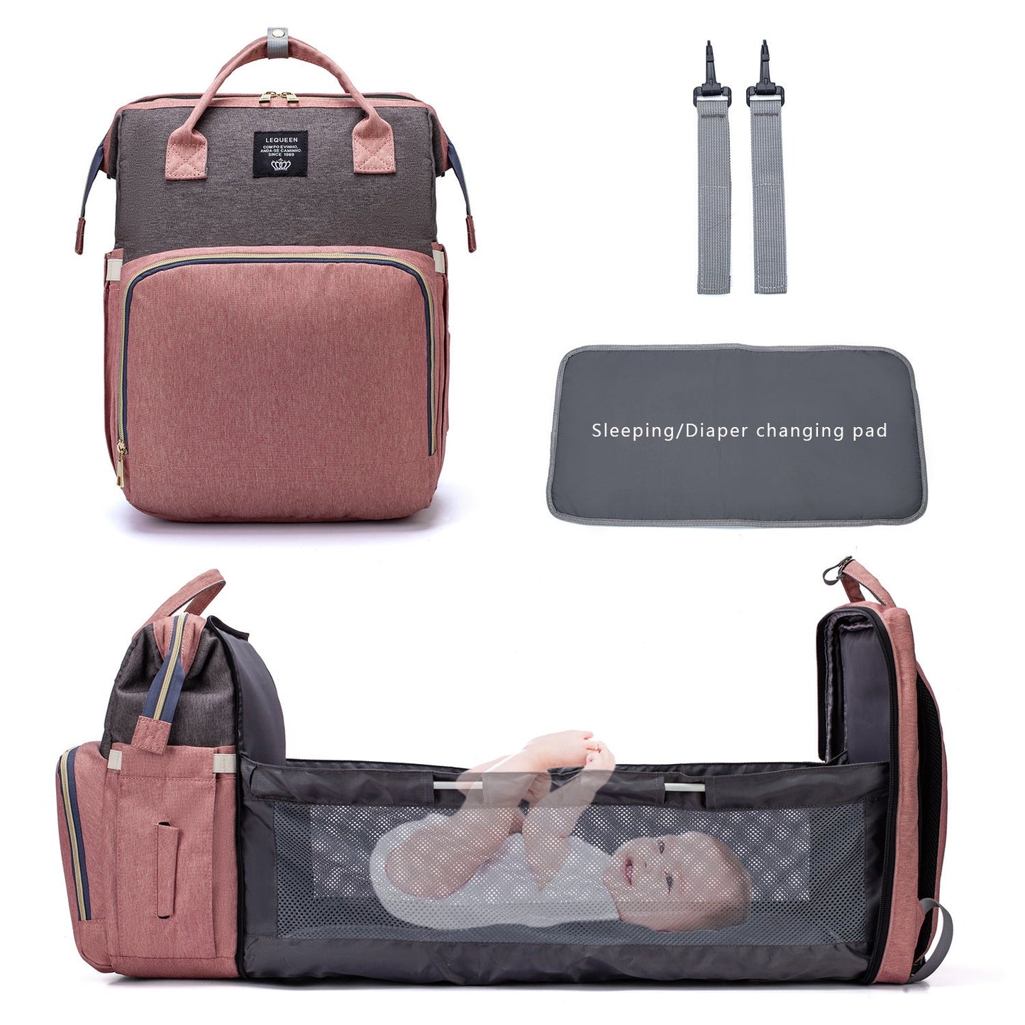 Phoebe – Large Capacity Stylish Diaper Bag