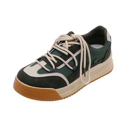 Ruth – Casual Sneakers in Milk Tea Tones with Thick Sole