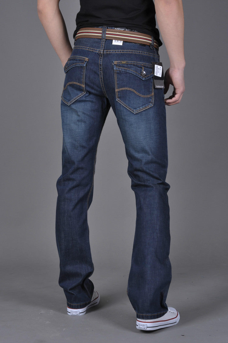 Glen – Straight Slim-Fit Men's Jeans in Dark Blue
