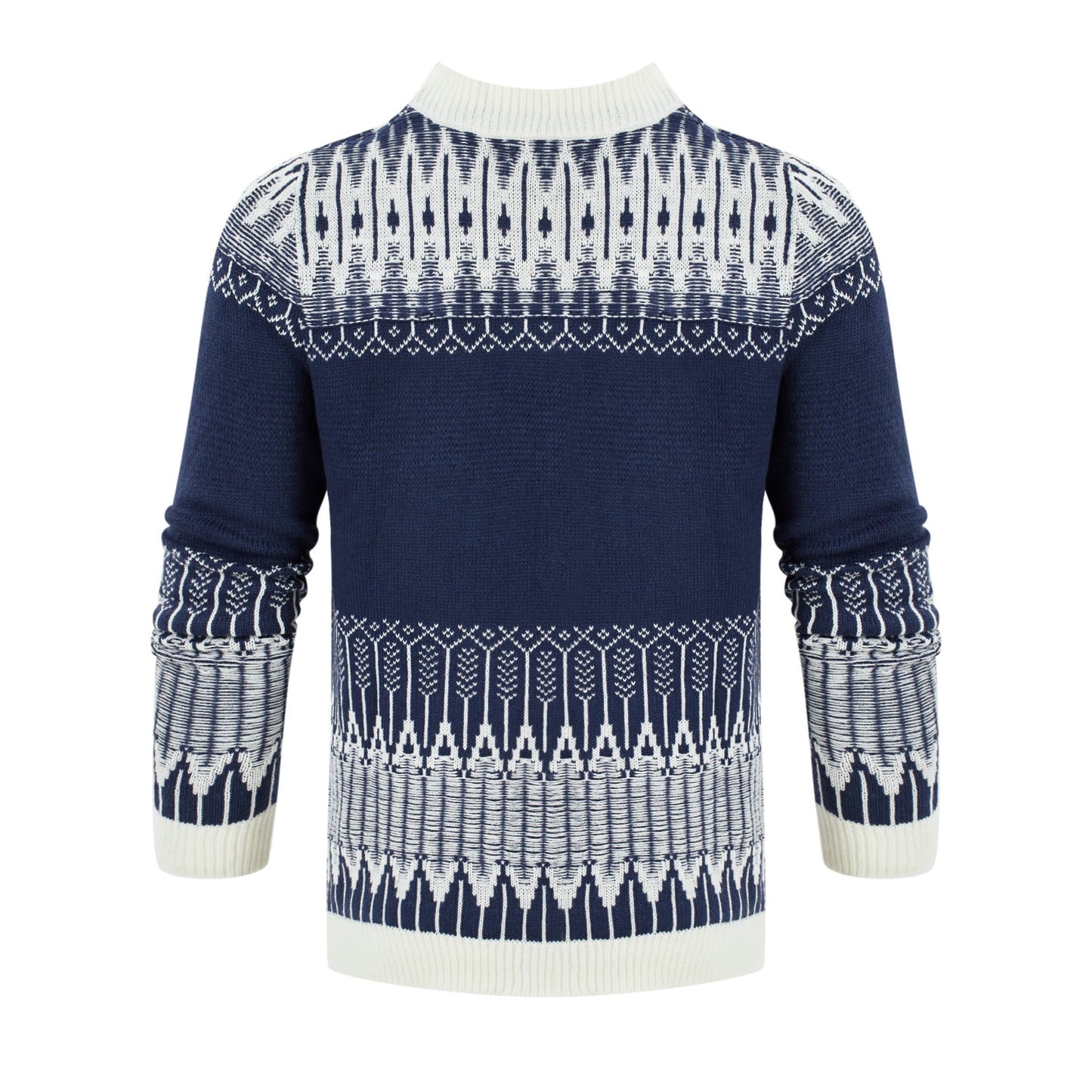 Michael – Unisex Sweater with Fair Isle Pattern