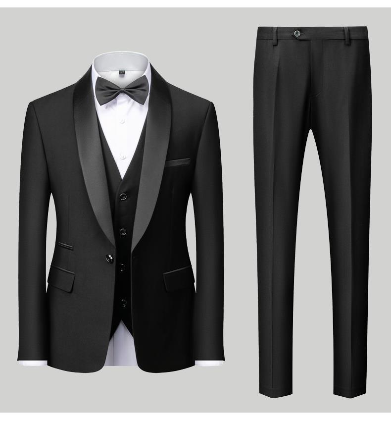Dean – Three-Piece Men's Suit with Unique Collar