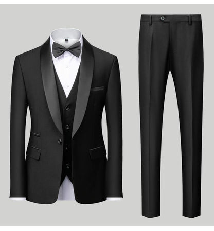 Dean – Three-Piece Men's Suit with Unique Collar