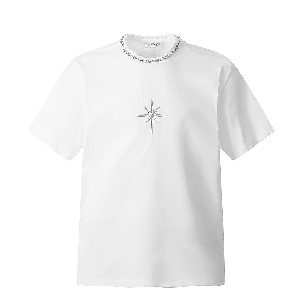Rhys – Dark Cross Star T-Shirt for Men