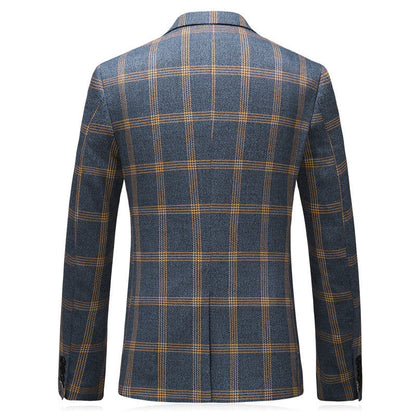 Rhys – Elegant Men's Suit with Check Pattern