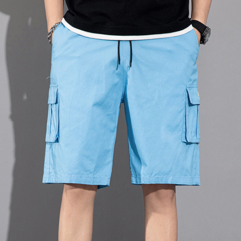 Dan – Casual Cargo Shorts with Drawstring and Multiple Pockets for Men