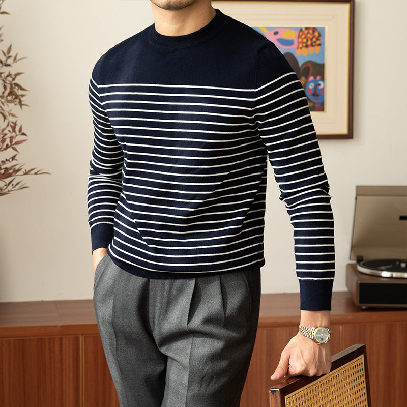 Brian – Vintage Crew Neck Sweater for Men