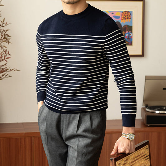Brian – Vintage Crew Neck Sweater for Men