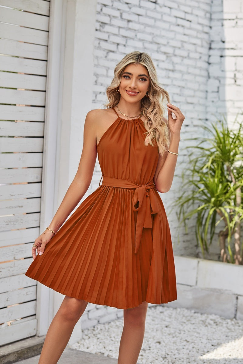 Amy – Strapless Pleated Summer Dress for Women