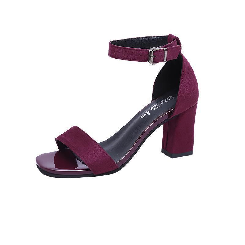 Amy – Roman High Heels with Buckle