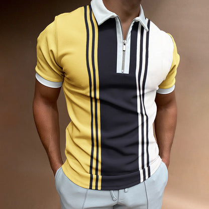 Bobby – Casual Men's T-Shirt with Striped Pattern