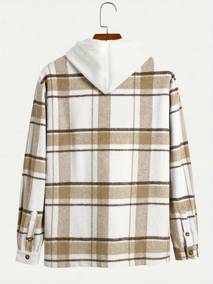 Anton – Men's Fashion Shirt with Stand Collar and Thick Fabric