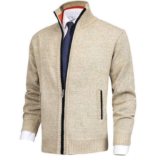 Stephen – Regular Fit Cardigan in Premium Vegan Wool