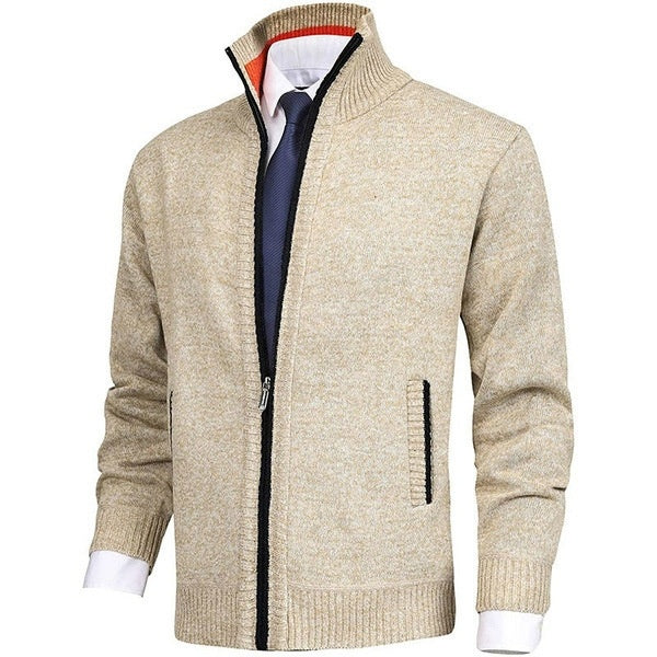 Stephen – Regular Fit Cardigan in Premium Vegan Wool