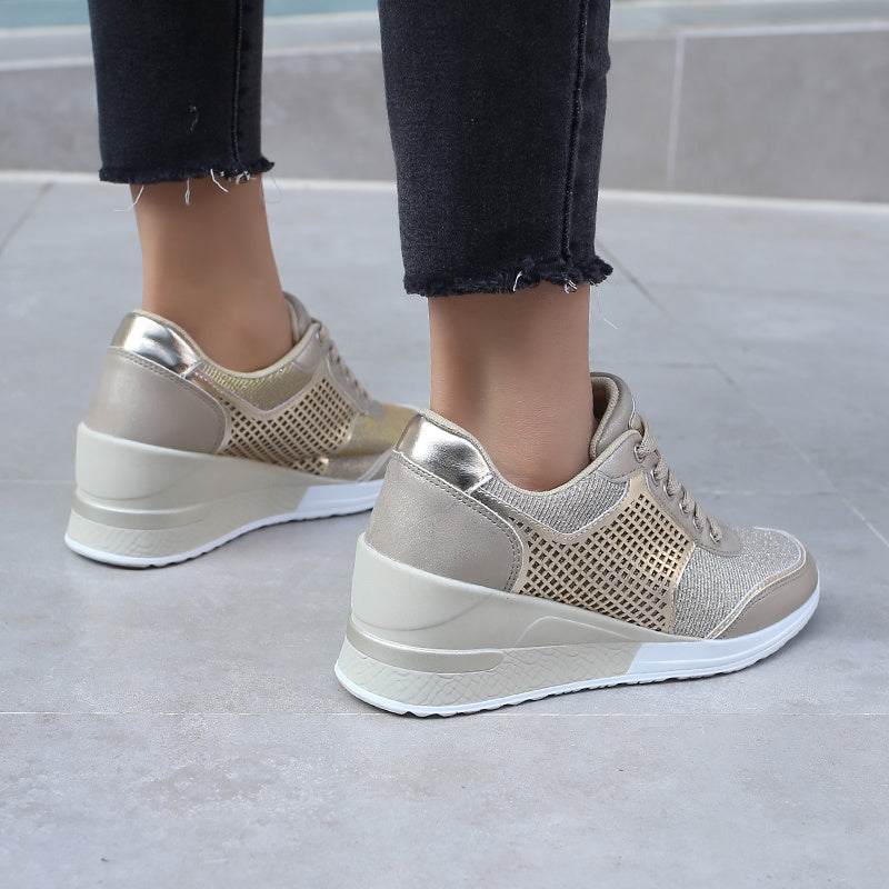 Joy – Women's Sneakers with Laces and Elevation