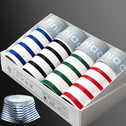 Ken – Men's Cotton Boxer with Striped Pattern