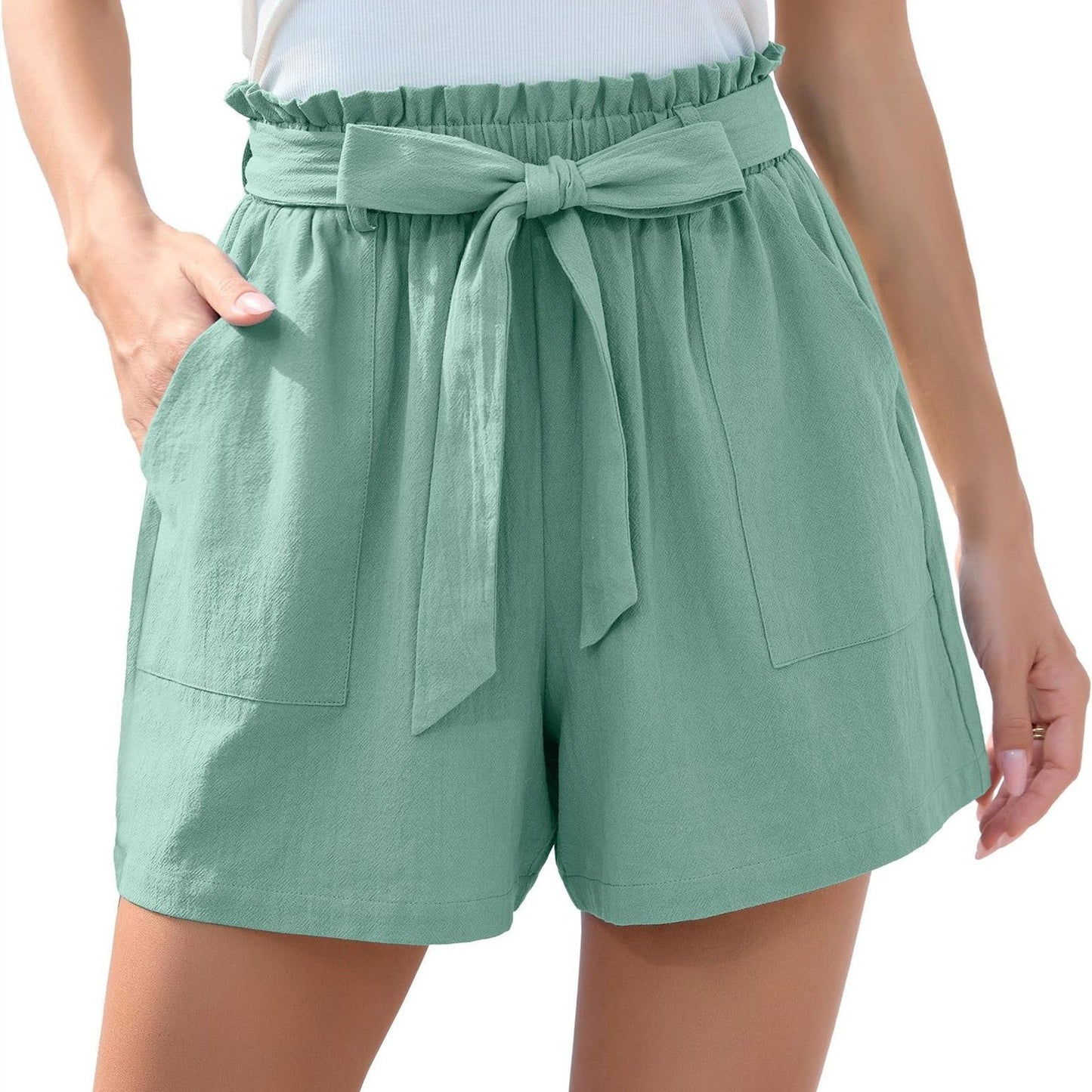 Anne – Stylish Ruffle Shorts with Pockets for Women