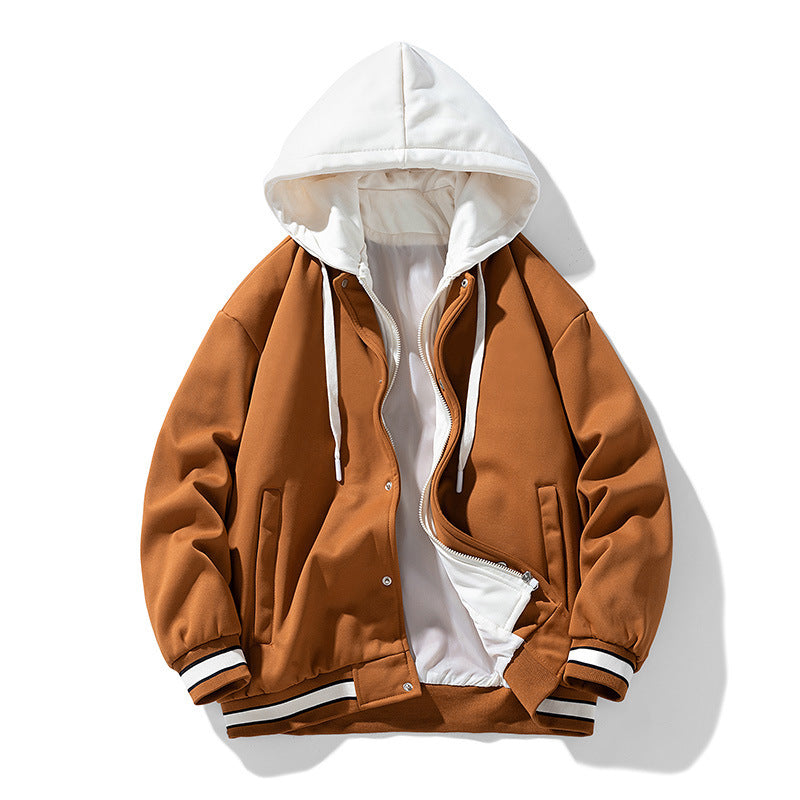 Jacob – Men's Fleece Hoodie Cardigan in Solid Colors