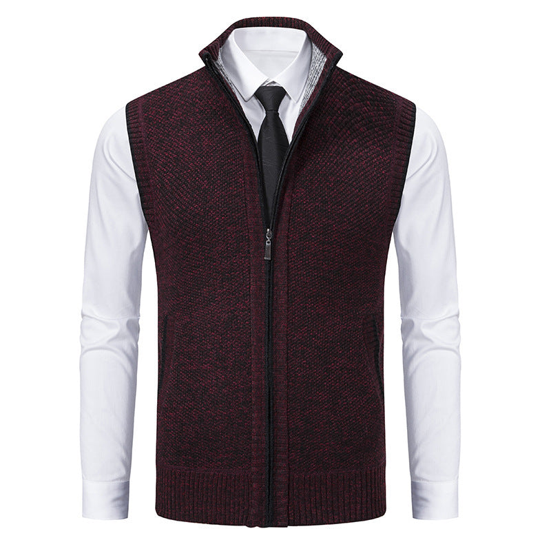Albert – Men's Cardigan with Stand-Up Collar
