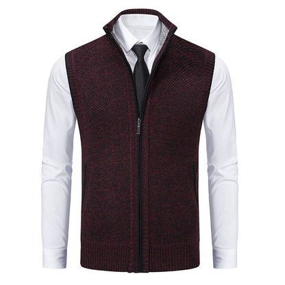 Albert – Men's Cardigan with Stand-Up Collar