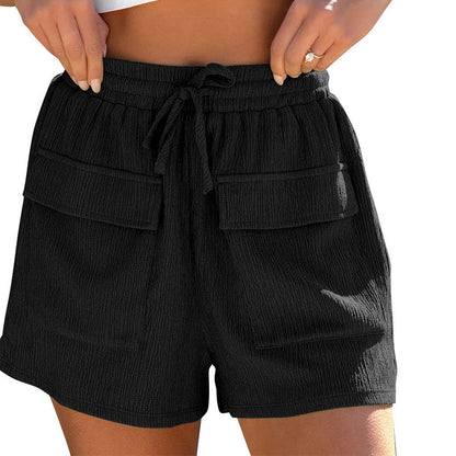 Christina – Summer Drawstring Shorts with Pockets