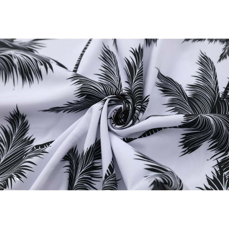 Kenny – Casual Short Sleeve Shirt in Ice Silk with Micro Support and Shorts Set