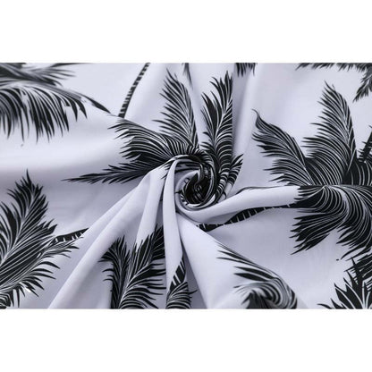 Kenny – Casual Short Sleeve Shirt in Ice Silk with Micro Support and Shorts Set