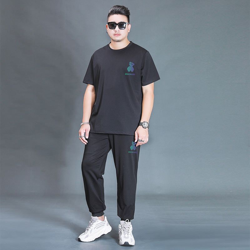 Gavin – Oversized T-Shirt and Pants Casual Two-Piece Tracksuit