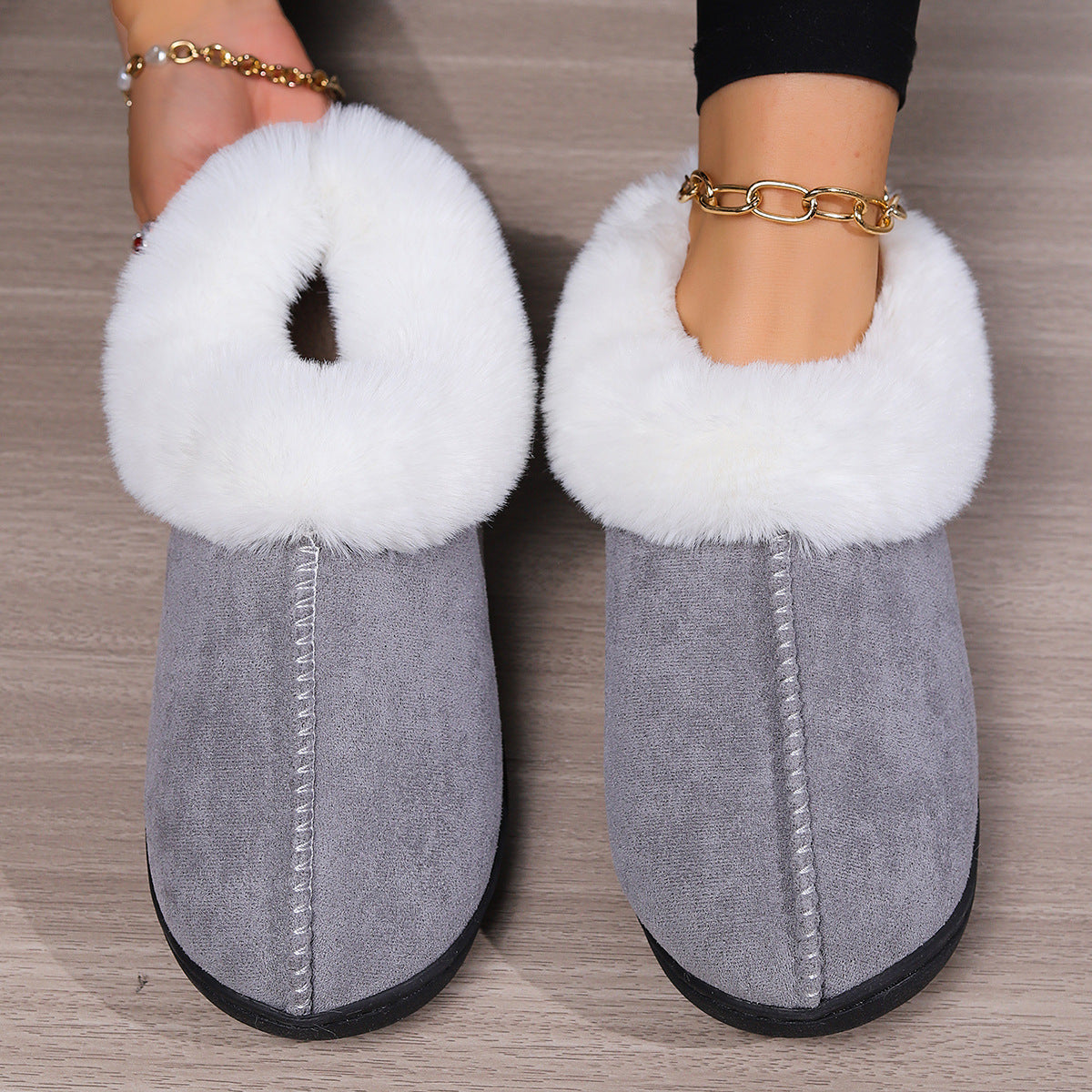 Karen – Non-Slip Unisex Cotton Slippers