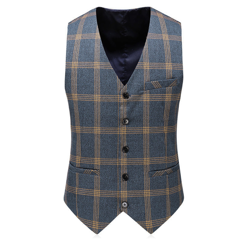 Rhys – Elegant Men's Suit with Check Pattern