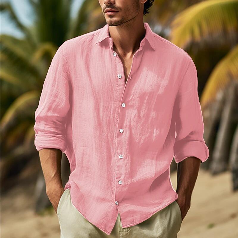 Nigel – Casual Men's Shirt in Solid Colors