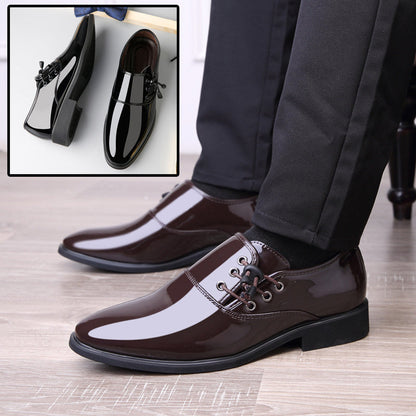 Kevin – Elegant Patent Vegan Leather Men's Shoes