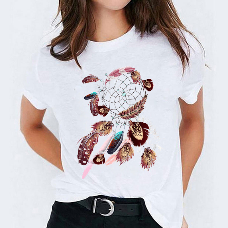 Joanne – Cute Cartoon Short Sleeve Shirt