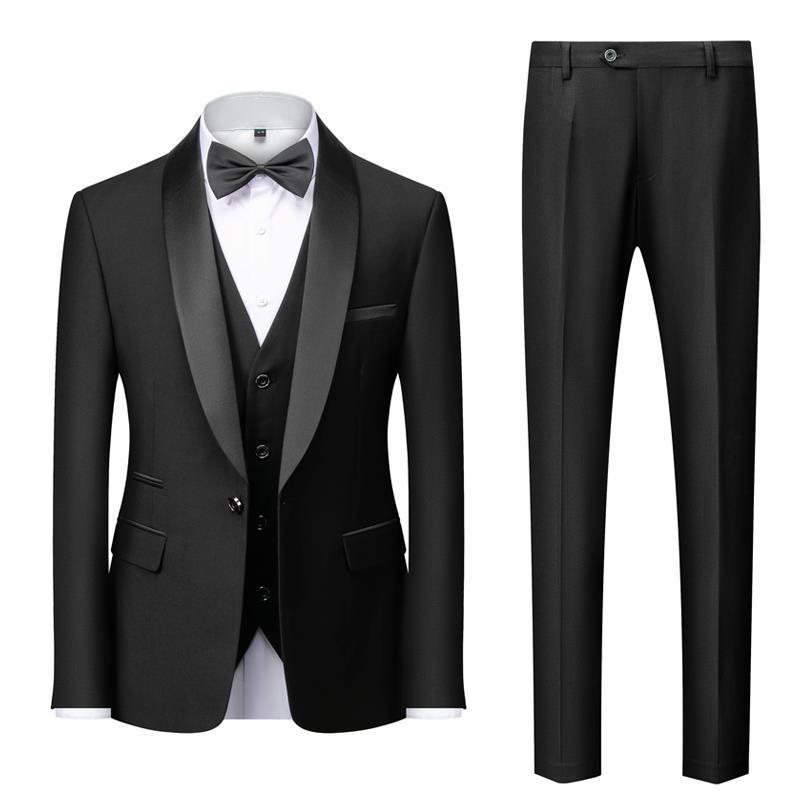 Dean – Three-Piece Men's Suit with Unique Collar
